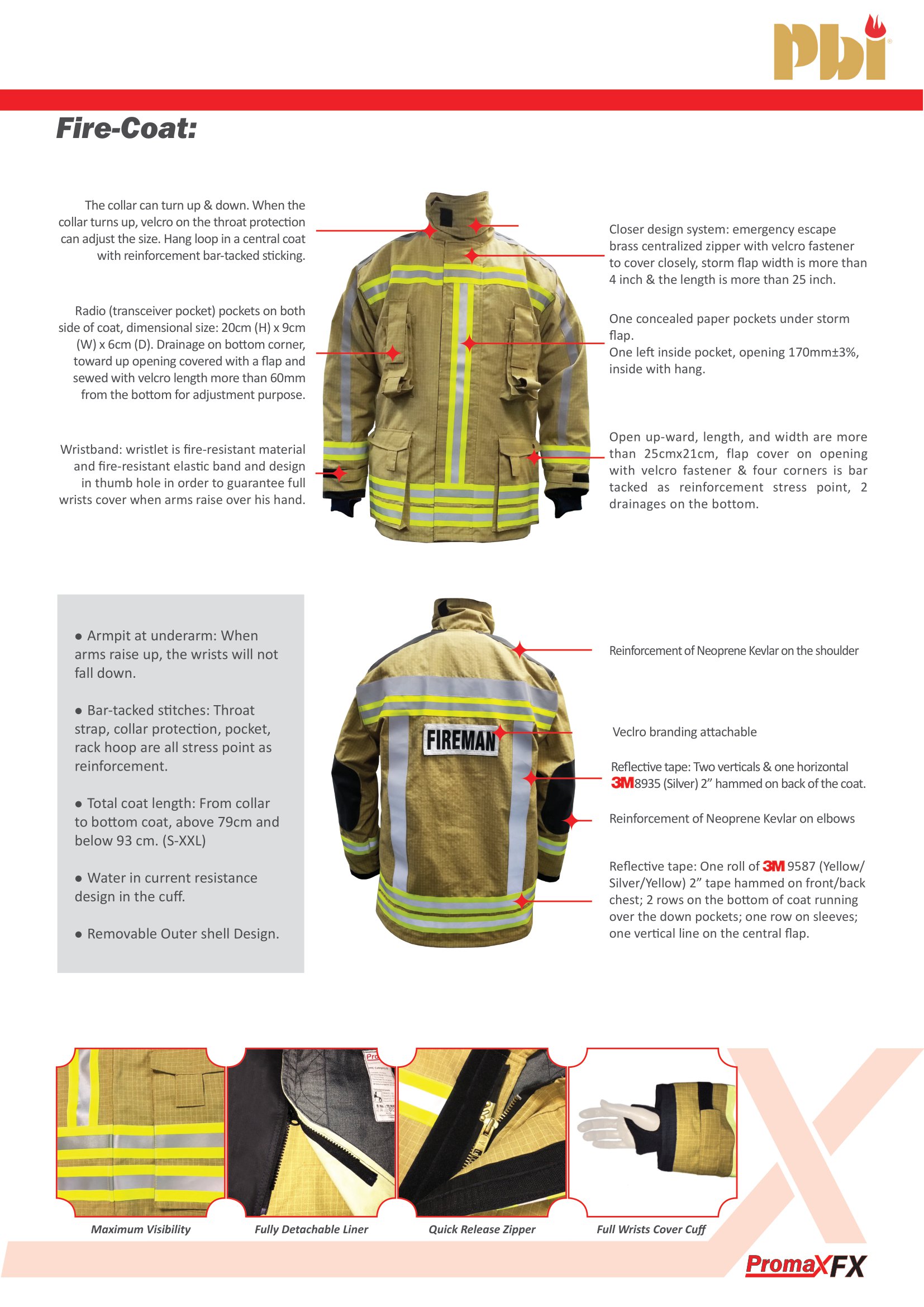 کاتالوگ لباس آتش نشانی Promax Fx